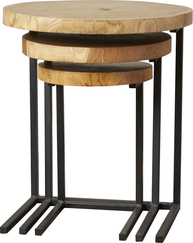 Brayden Studio Sumrall 3 Piece Nesting Tables & Reviews Wayfair